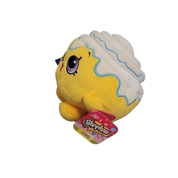 NWT SHOPKINS 5" Yellow Cinnamon Bun Cindy Bon Bean Bottom Plush T32 - Picture 2 of 4